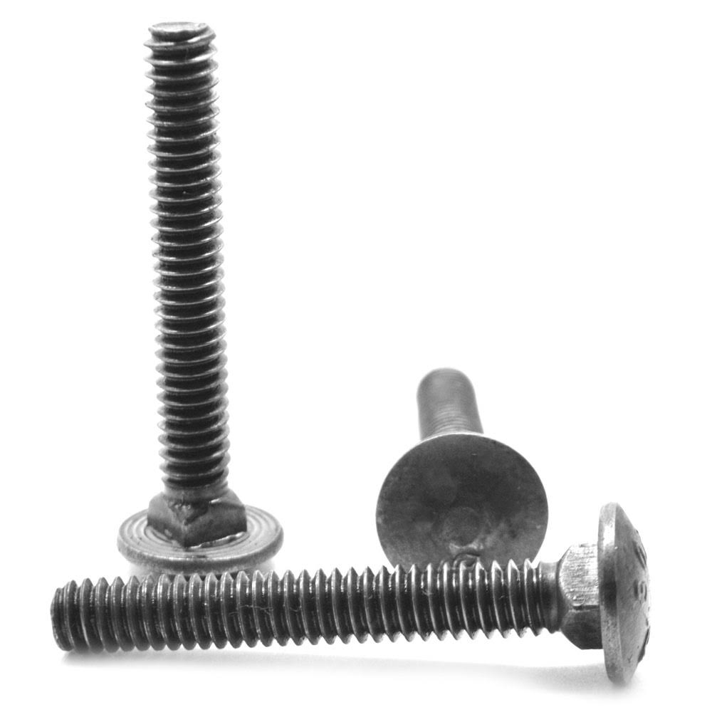 1/2x22-13 x 1x22 Coarse Thread A307 Grade A Carriage Bolt Low Carbon Steel M2712