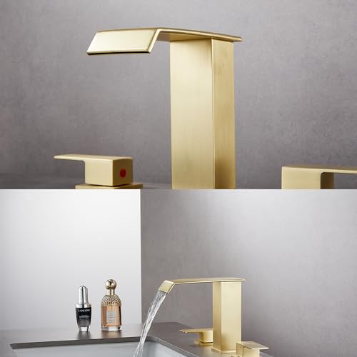 White Gold Single Handle Vessel Sink Faucet with Pop Up Drain N710002
