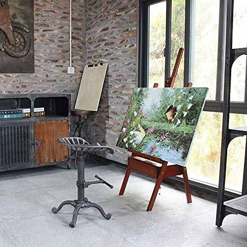 Rustic Industrial Farmhouse Tractor Seat Adjustable Bar Stool D281