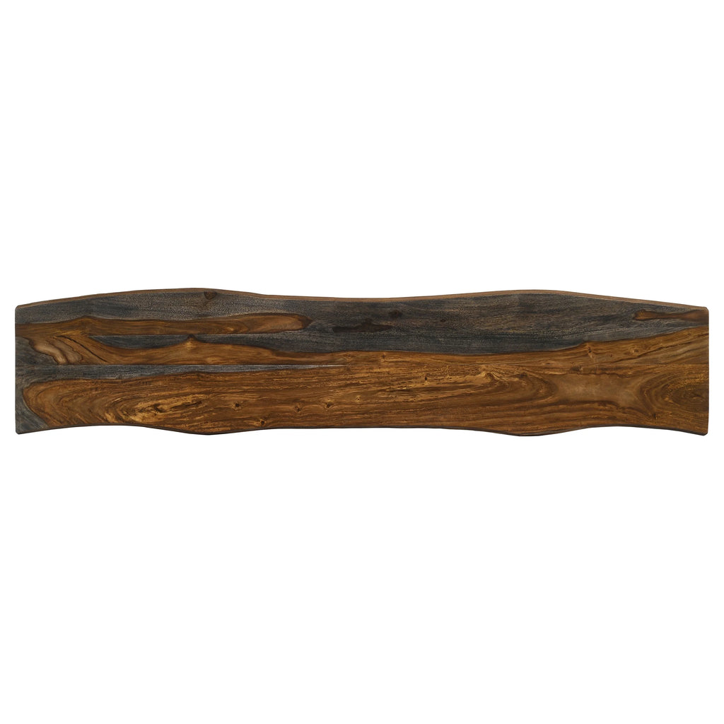 Live-edge Dining Bench with Hairpin Legs K600