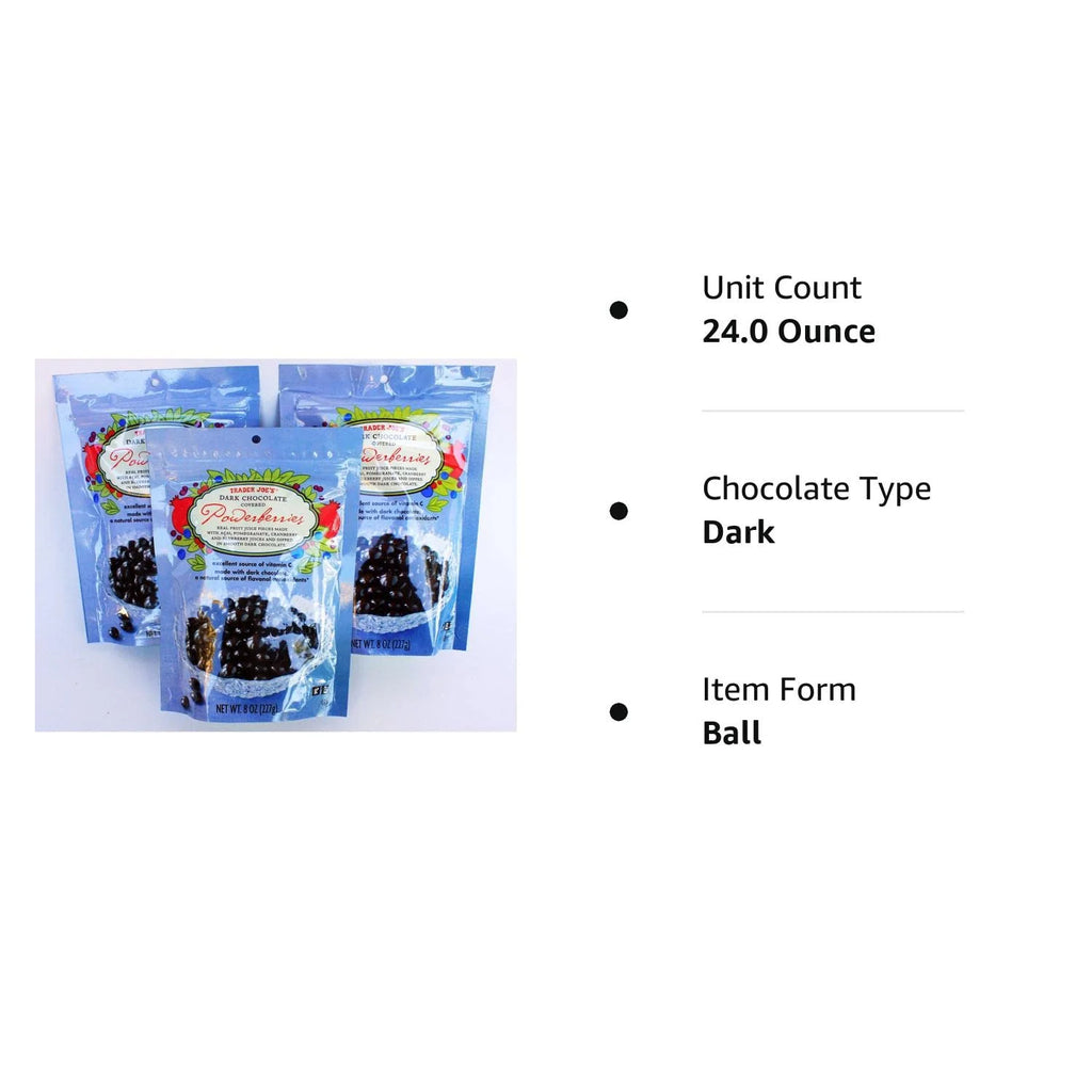 Dark Chocolate Covered Powerberries With Acai, Pomegranate, Cranberry And Blueberry Pack Of 3 L944301