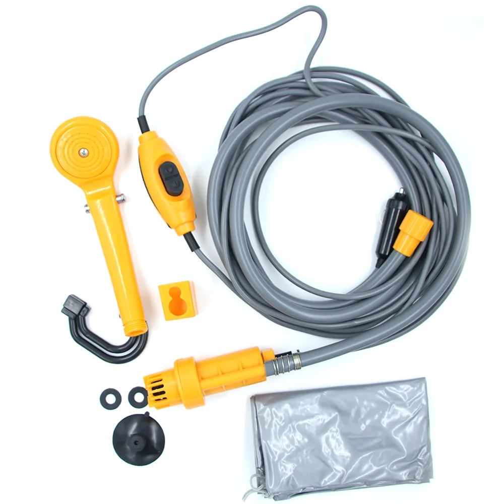 Portable Shower Kit with Pump, 6 Meter Cable, Max 2.5L Per Minute O42303