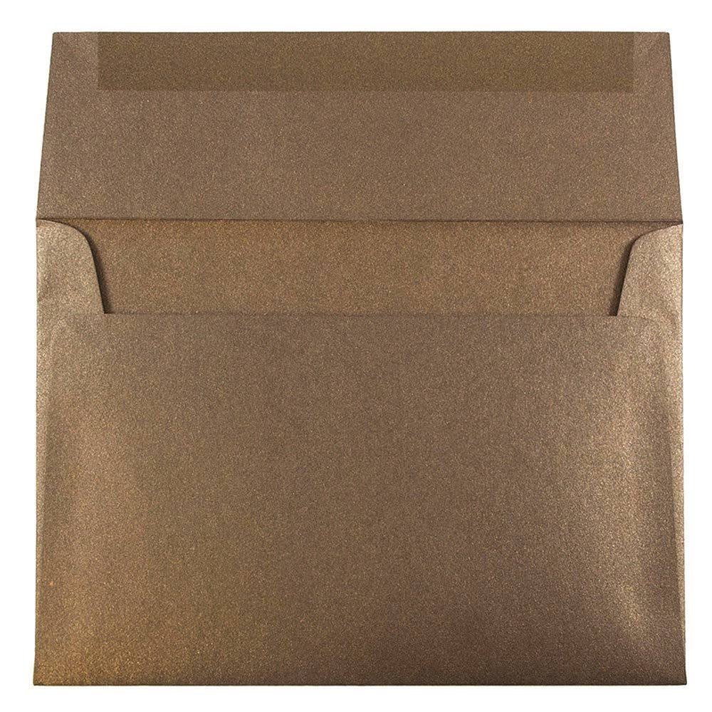 A7 Invitation Envelopes, 5.25 x 7.25, Metallic Bronze, 1000/Carton Z522