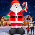 14 FT Inflatable Santa Claus with Built-in LED Lights L5630