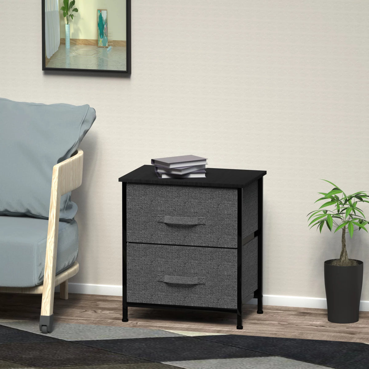 2 Drawer Fabric Dresser J896669