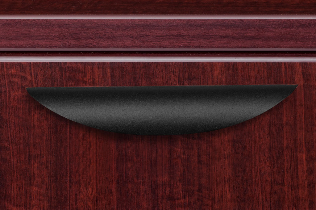 71" Mahogany Double Pedestal U-Desk O890192