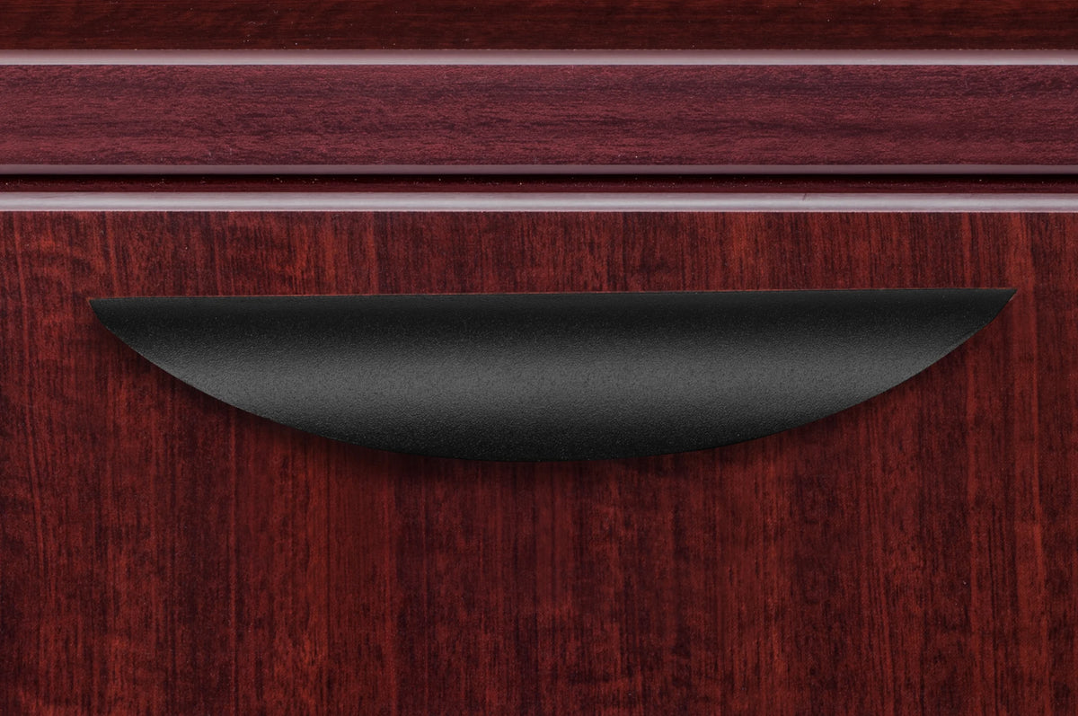 71" Mahogany Double Pedestal U-Desk O890192