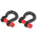 2 Pcs 1/2" D Ring Shackle 12 Ton with 5/8" Pin C73384