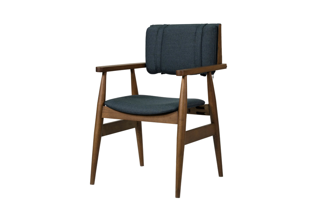 DarkBlue Solid Wood Dining Chairs (Set of 2) O628116