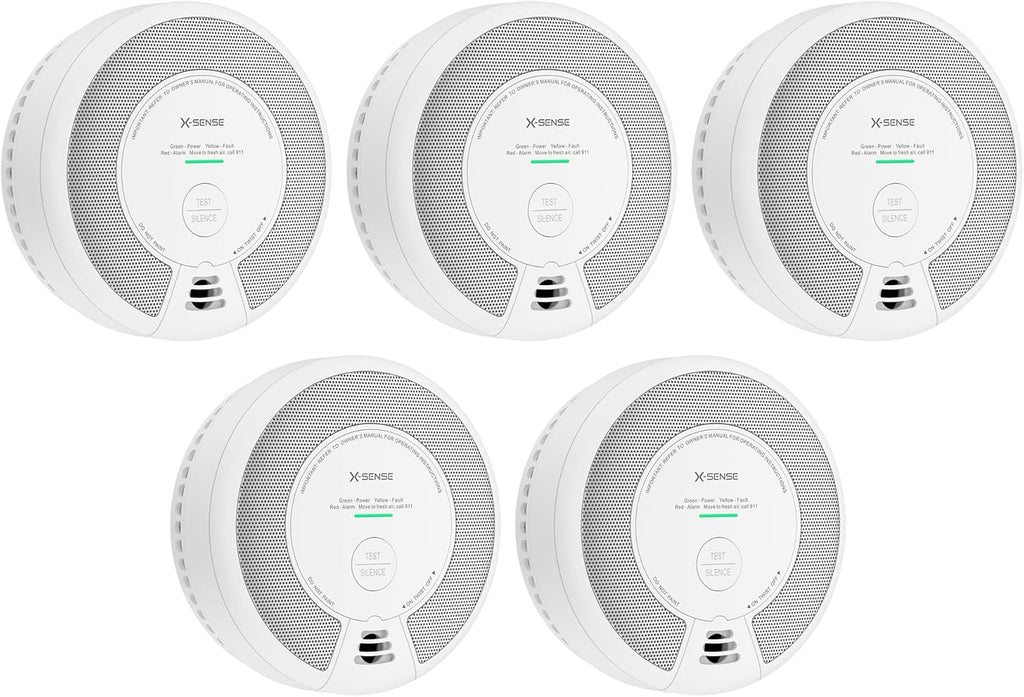 3 Pack Wireless Interconnected Combination Smoke and Carbon Monoxide Detector S211