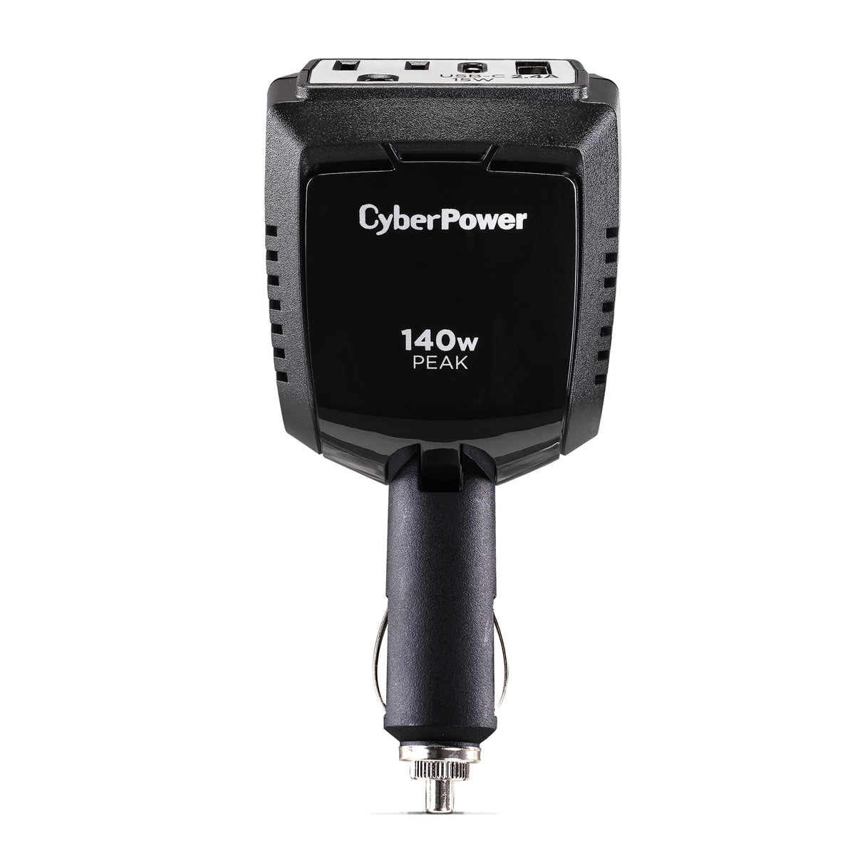 1 Outlet 140 Watt Power Inverter with USB-C & USB-A Port D7881
