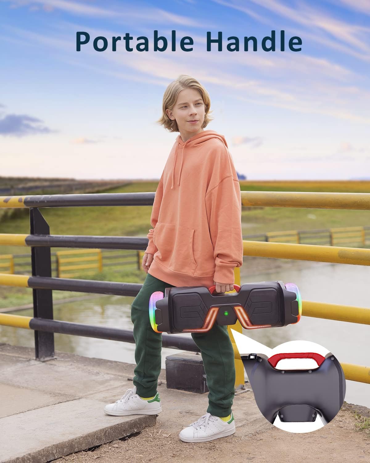 6.5” All Terrain Self Balancing Hoverboard with Bluetooth Speaker D9697