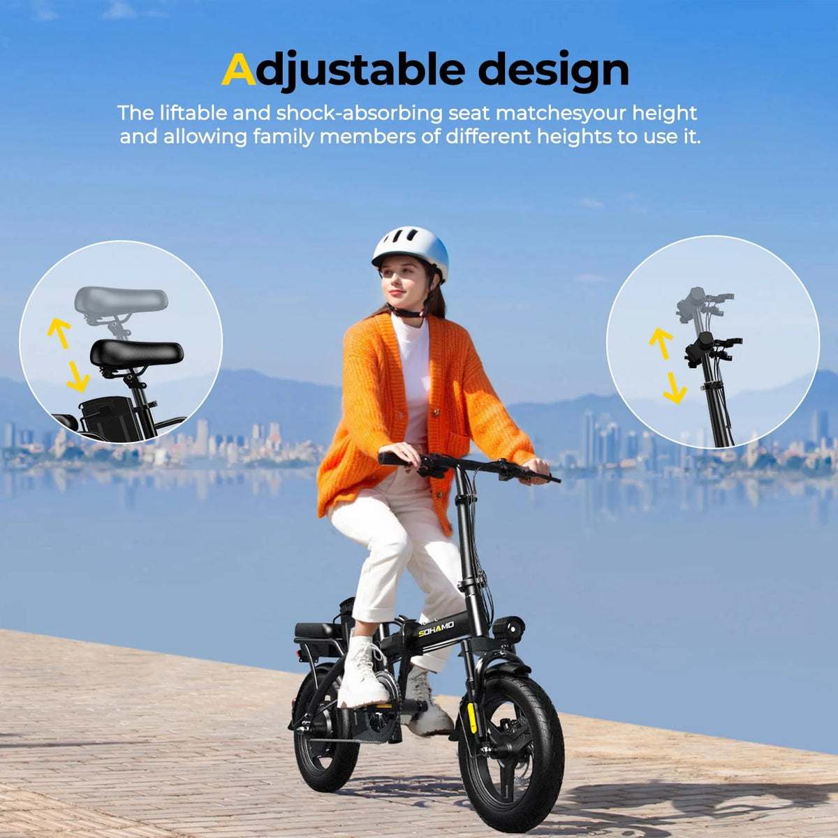 Folding Electric Bike 400W Motor 36V 15Ah Battery L233