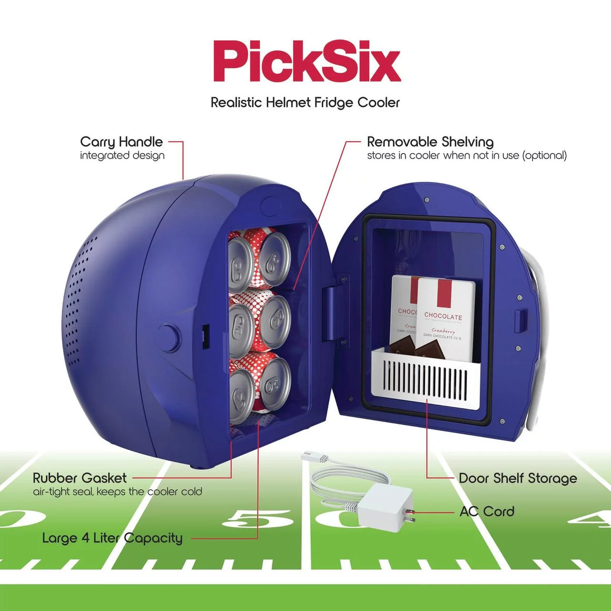 Portable Football Helmet Mini Fridge S17745