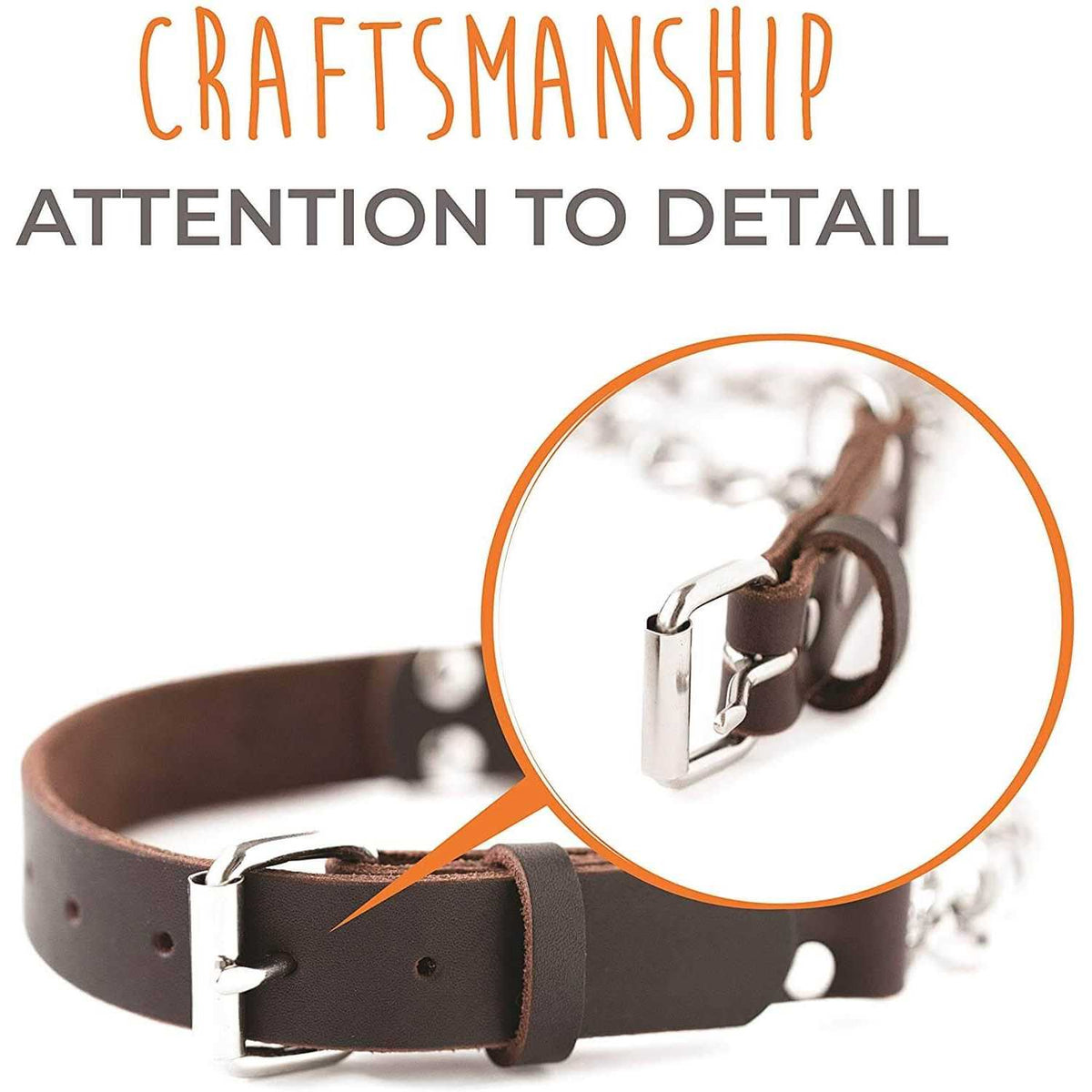 Leather Martingale Collar Q759636