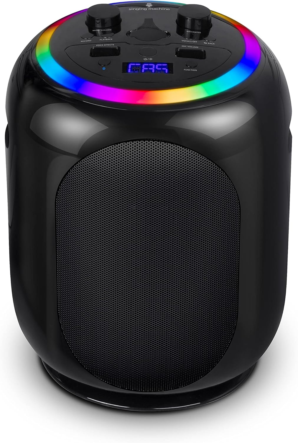 Black Karaoke Machine with Stand and LED Lights E96246