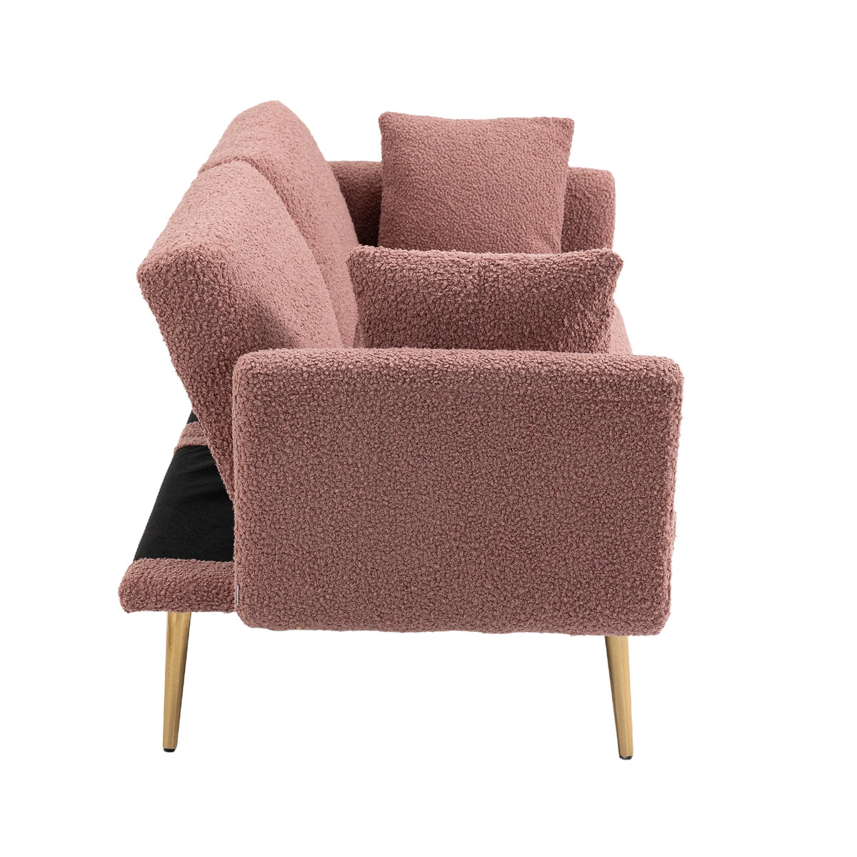 Velvet Sofa with Metal Feet S66069