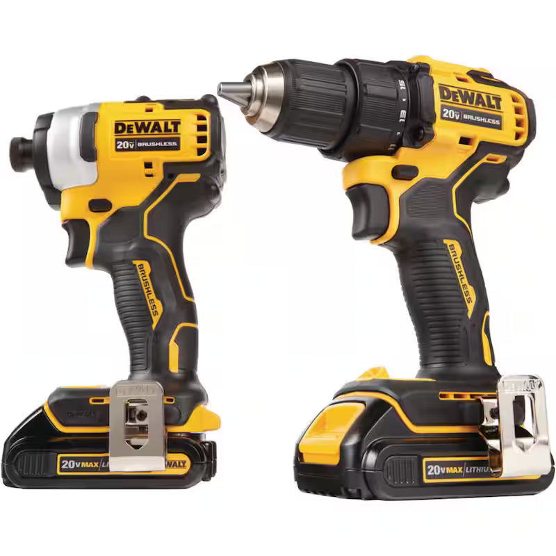 Cordless Brushless Hammer Drill Impact 2 Tool Combo Kit J12768