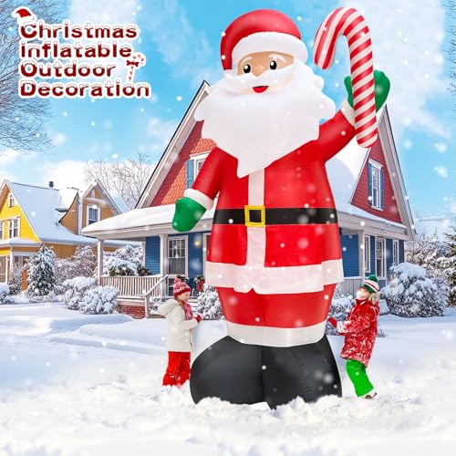 14 FT Inflatable Santa Claus with Built-in LED Lights L5630