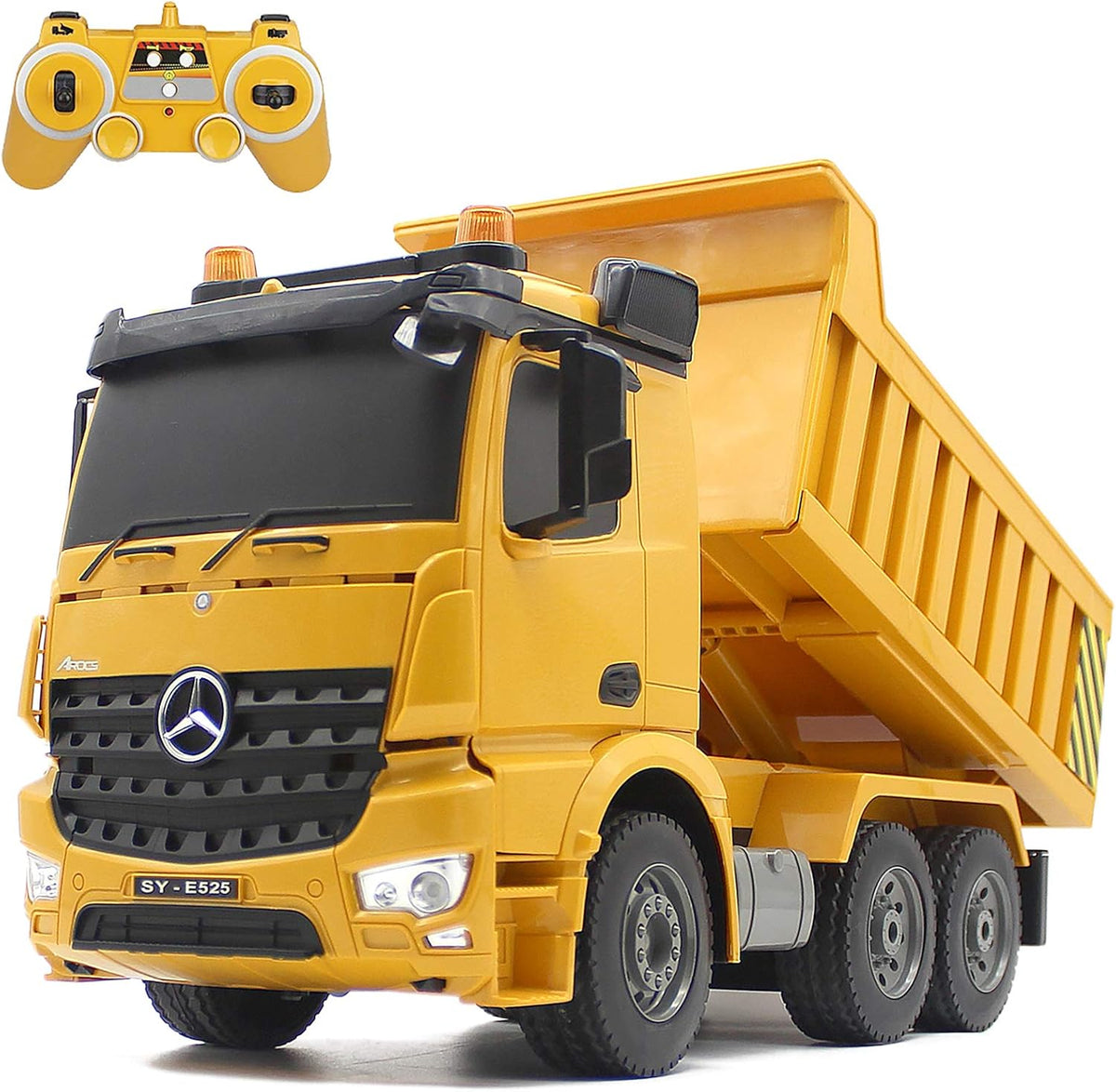 1/20 Scale 6 Channel RC Dump Truck Construction Vehicle Toy with LED Lights E166321