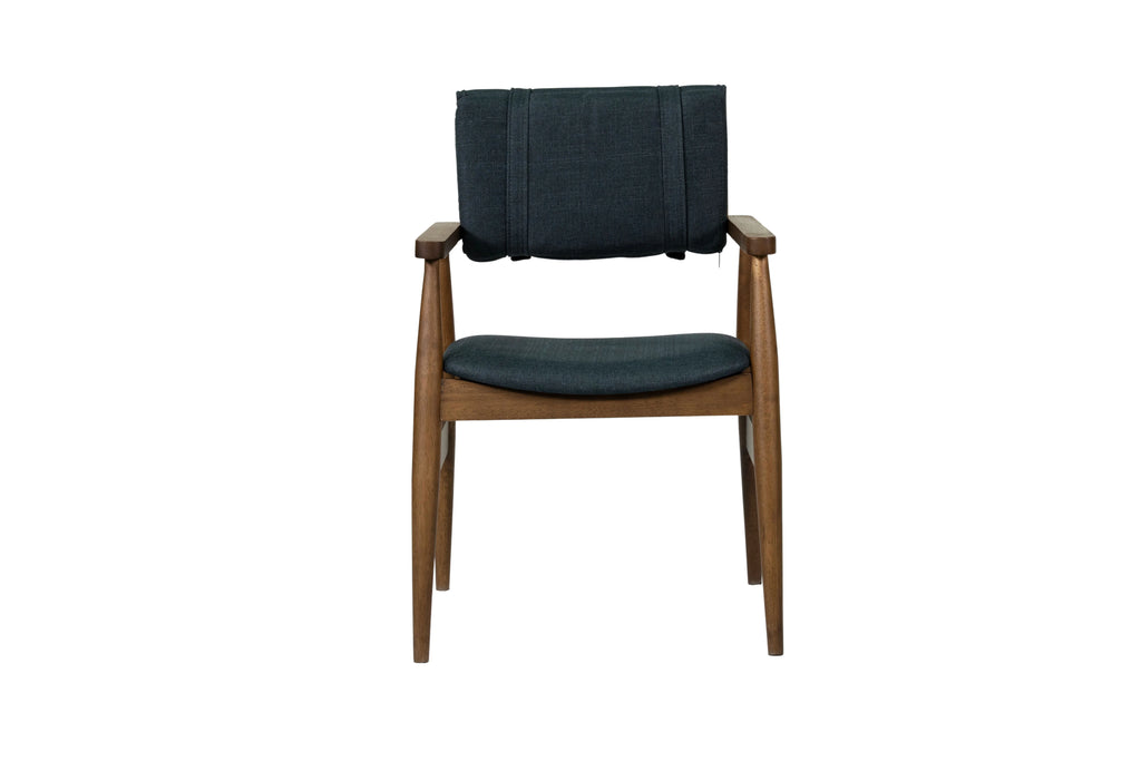 DarkBlue Solid Wood Dining Chairs (Set of 2) O628116
