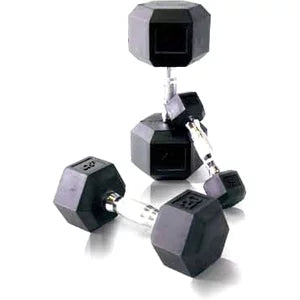 55lb Coated Hex Dumbbell T6581