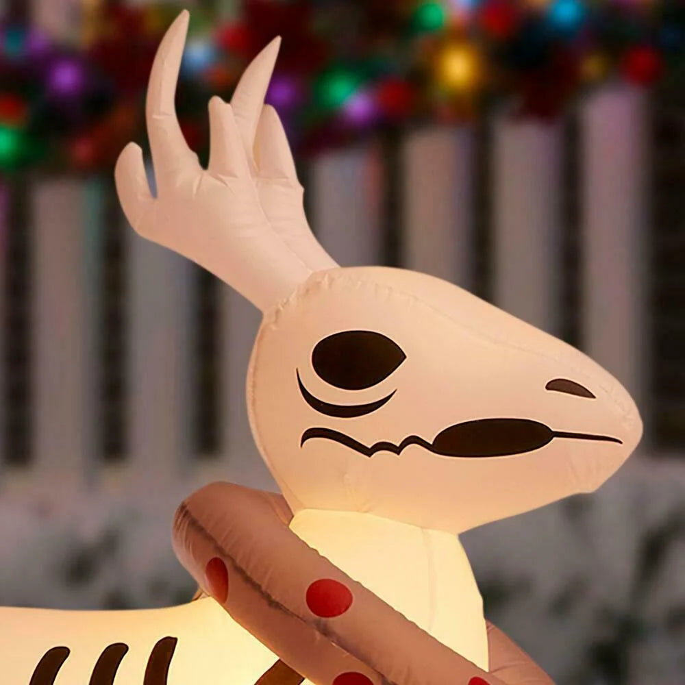 Inflatable Colossal Jack Skellington Christmas Sleigh Scene M609