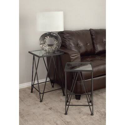 Black Tray Top Nesting Tables G971