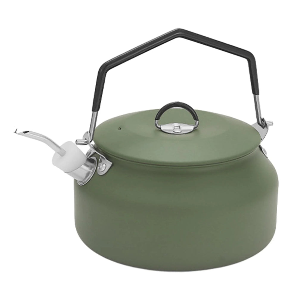 1L Camping Water Kettle Teapot Green R7663