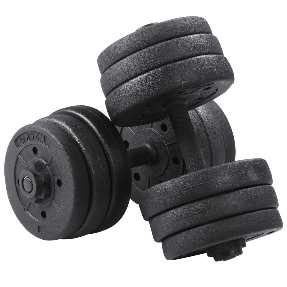 66 Lb. Adjustable Dumbbell Set Black Q460432