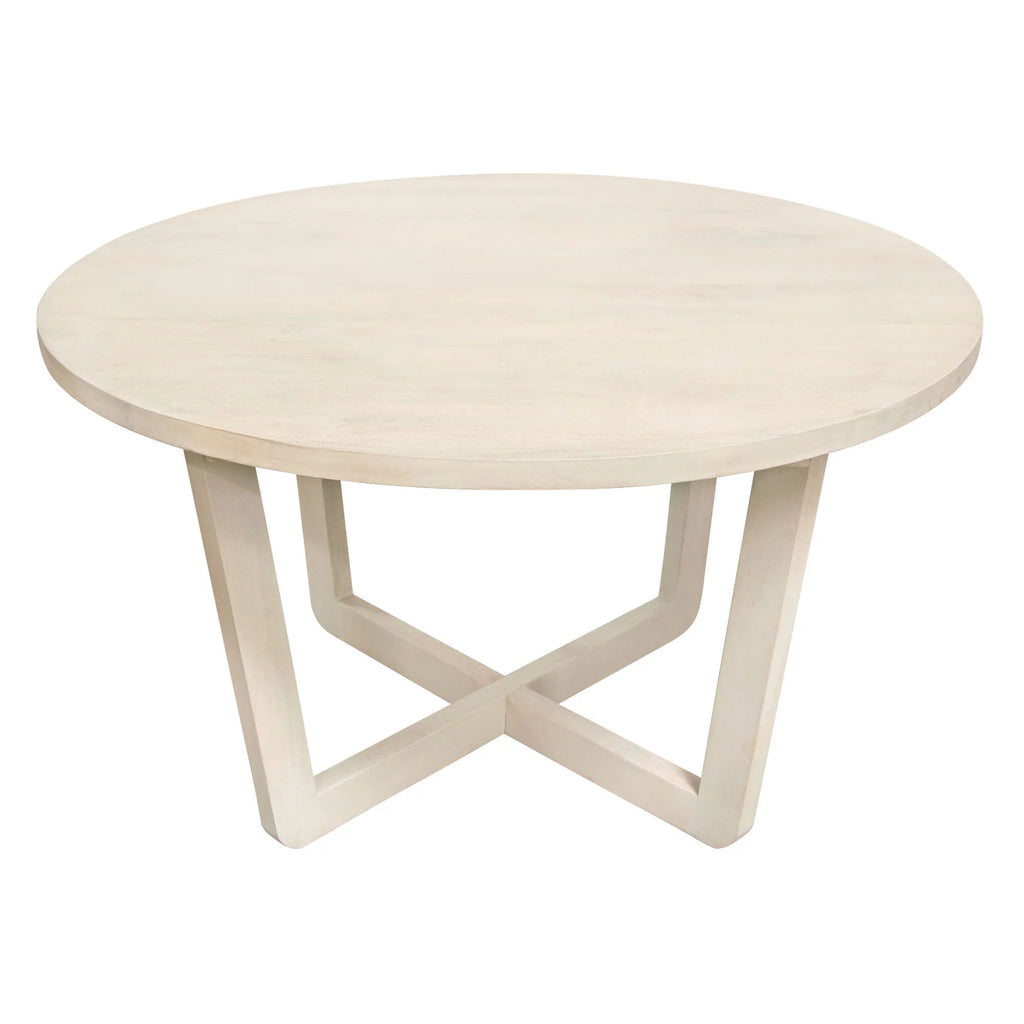 Round Solid Mango Wood Dining Table Z512