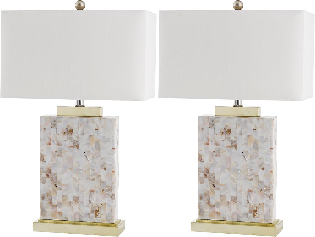 Ivory Shell Table Lamp (Set of 2) N44076