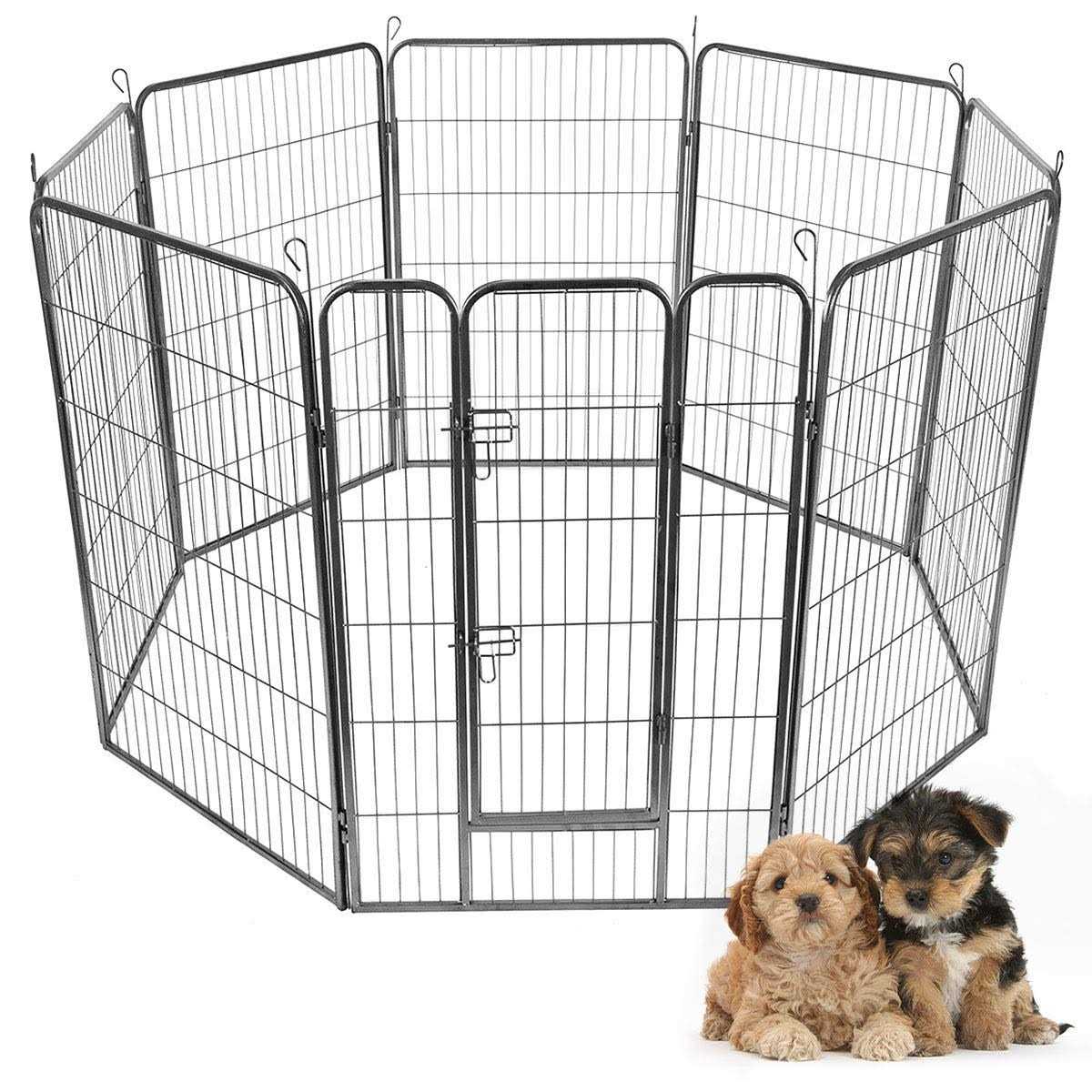 16/8 Panel Dog Playpen with Door J122