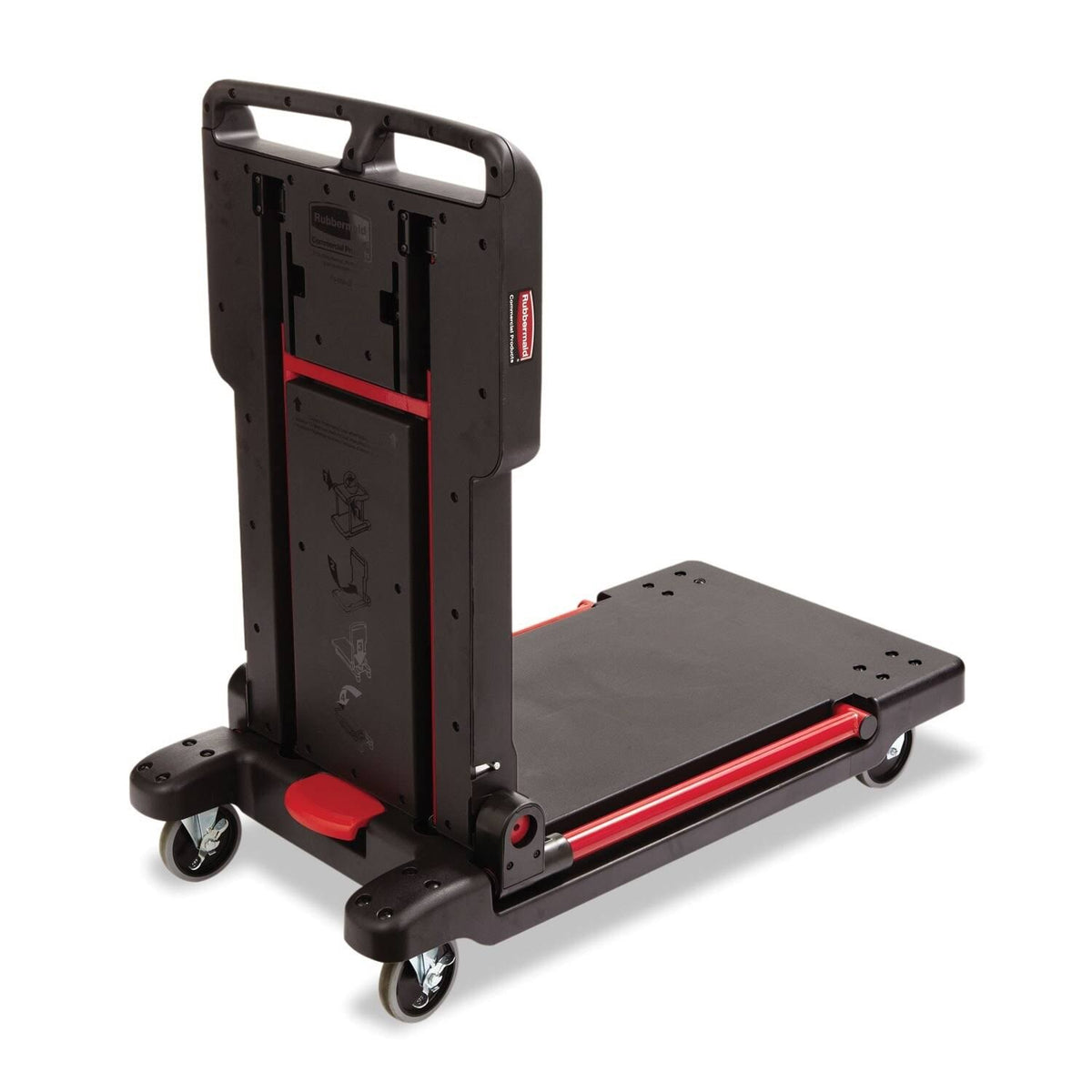 Black Two Shelf Utility Cart F61049