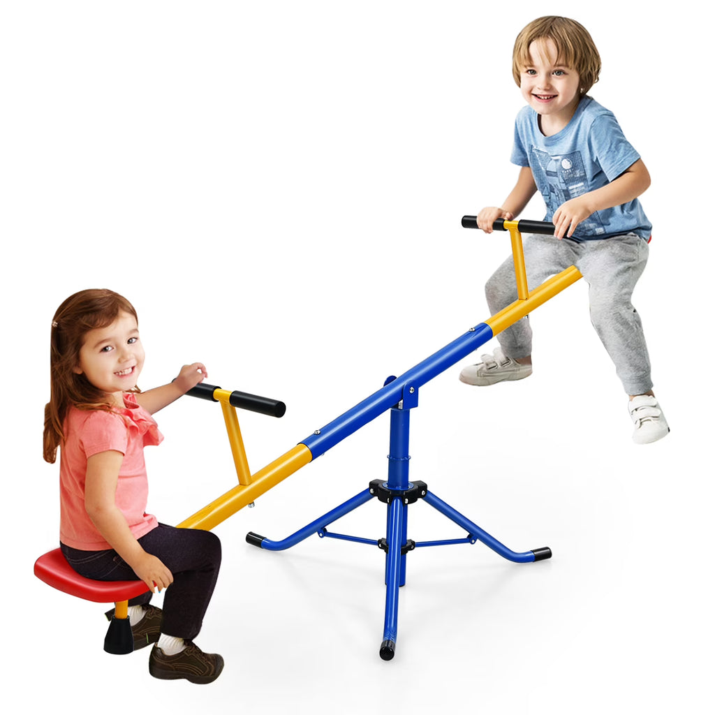 Kids Seesaw Swivel Teeter Totter Playground Equipment 360° Rotation O469
