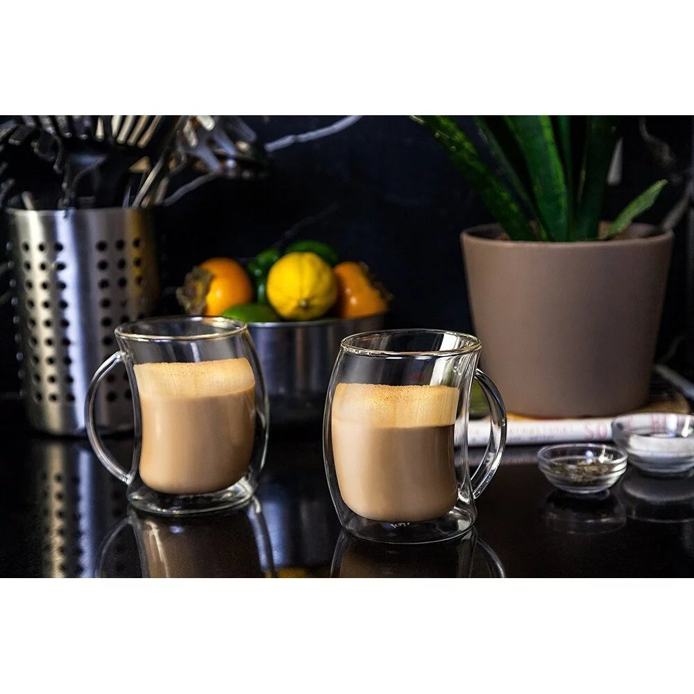 Double Wall Insulated Coffee Mug 13 oz Set of 2 J1615