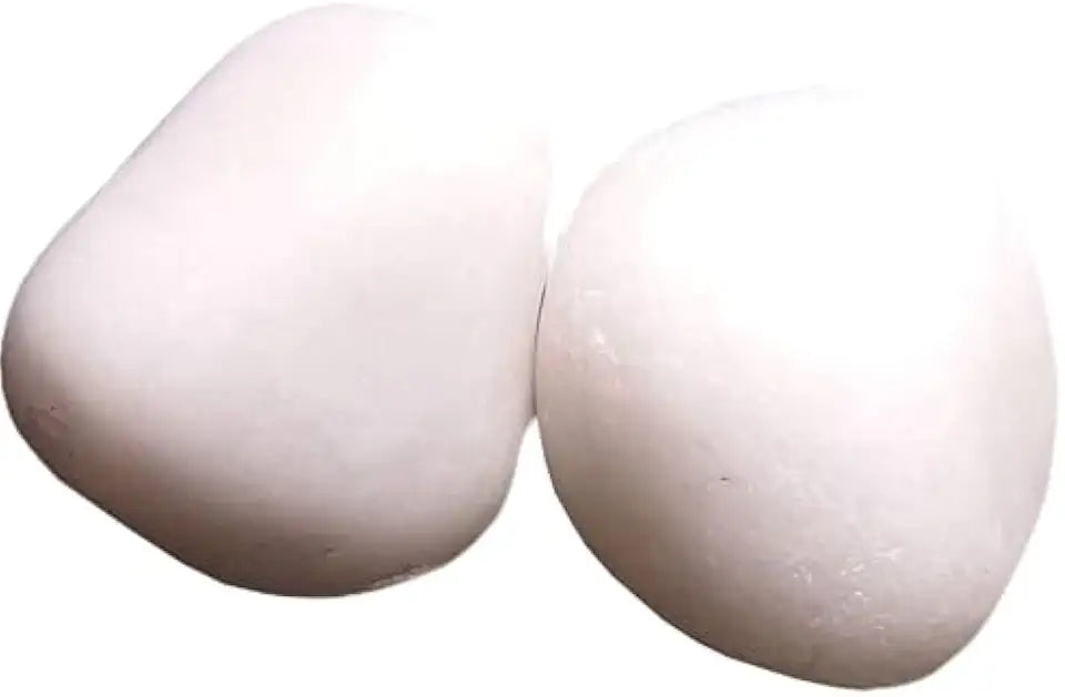 White Agate Healing Crystal Tumble Stone 30 To 40 Gram D363601